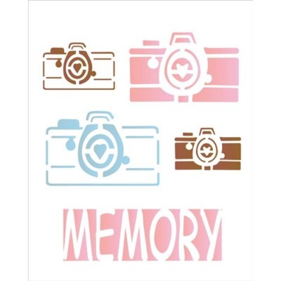 Stencil OPA 1765 Camera Memory 20X25cm_OPA1765
